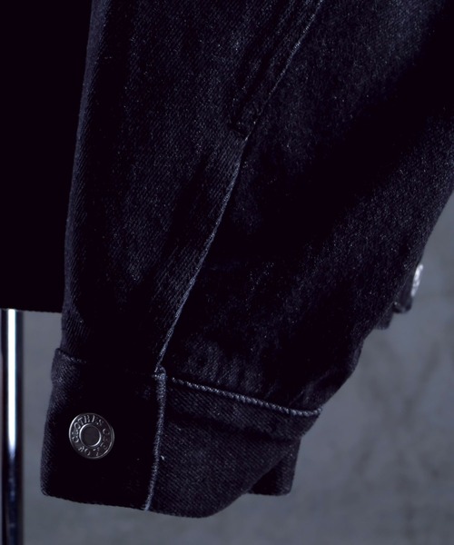 G.O.C（ジーオーシー）の「オーバードルマンデニムジャケット（デニムジャケット・メンズ・ブラック/ライトブルー/インディゴブルー・MEDIUM/LARGE）」の21枚目の写真