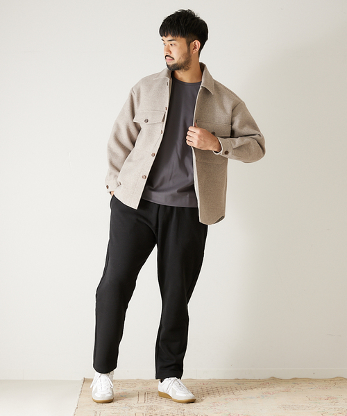 417 EDIFICE（フォーワンセブンエディフィス）の「【MADE IN JAPAN】ストレッチポンチロンT（Tシャツ/カットソー・メンズ・ホワイト/スカイブルー/ブラウン/グレー/グリーン/ブラック系その他・SMALL/MEDIUM/LARGE/X-LARGE）」の13枚目の写真