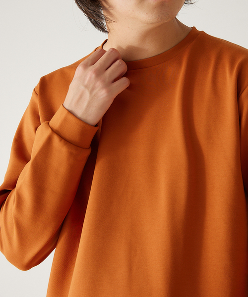 417 EDIFICE（フォーワンセブンエディフィス）の「【MADE IN JAPAN】ストレッチポンチロンT（Tシャツ/カットソー・メンズ・ホワイト/スカイブルー/ブラウン/グレー/グリーン/ブラック系その他・SMALL/MEDIUM/LARGE/X-LARGE）」の21枚目の写真