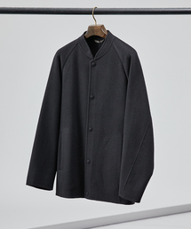 【super120s】ウールリバー ノーカラー ブルゾン