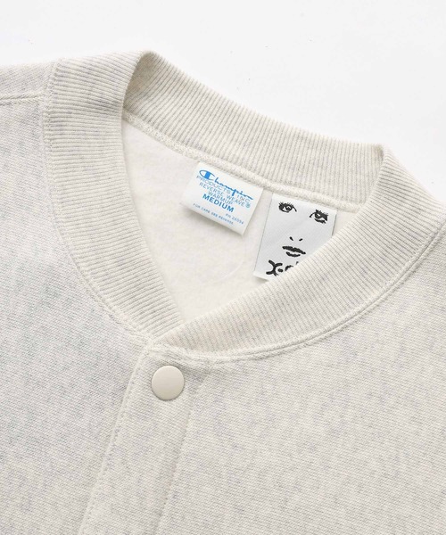 X-girl（エックスガール）の「X-girl × Champion REVERSE WEAVE SNAP SWEATSHIRT（スウェット・レディース・ブラック/ホワイト/グリーン・S/M）」の19枚目の写真