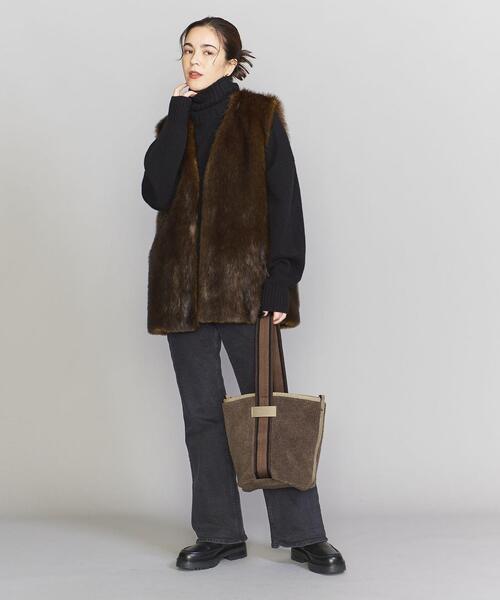folna(フォルナ)の「【別注】<Folna>ボア ラインテープ リバーシブル ショルダーバッグ -2WAY-(ショルダーバッグ・レディース・ベージュ/モカ/ナチュラル・FREE)」の11枚目の写真