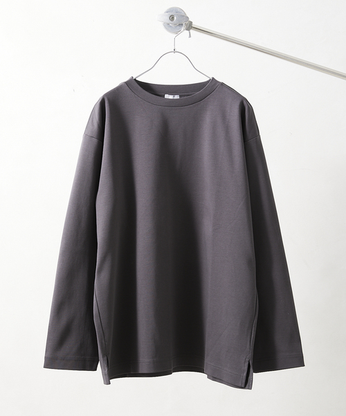 JOURNAL STANDARD relume（ジャーナルスタンダード　レリューム）の「40/- ポンチロングスリーブTシャツ（Tシャツ/カットソー・メンズ・ホワイト/ベージュ/ブラックミックス/コバルトブルー・MEDIUM/LARGE）」の14枚目の写真