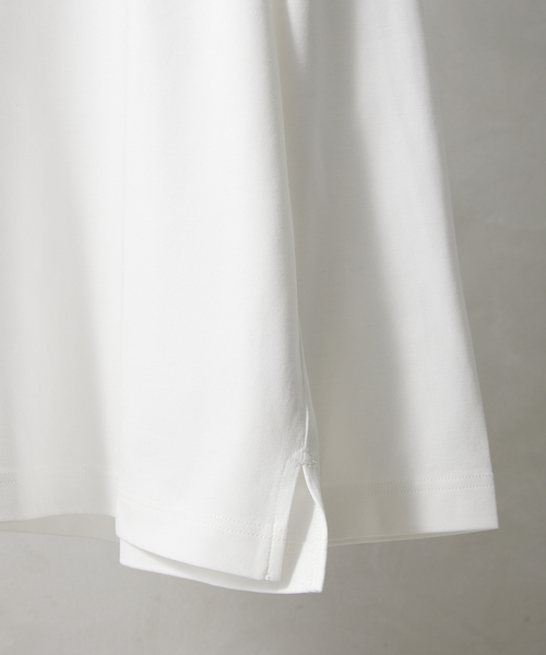 JOURNAL STANDARD relume（ジャーナルスタンダード　レリューム）の「40/- ポンチロングスリーブTシャツ（Tシャツ/カットソー・メンズ・ホワイト/ベージュ/ブラックミックス/コバルトブルー・MEDIUM/LARGE）」の19枚目の写真