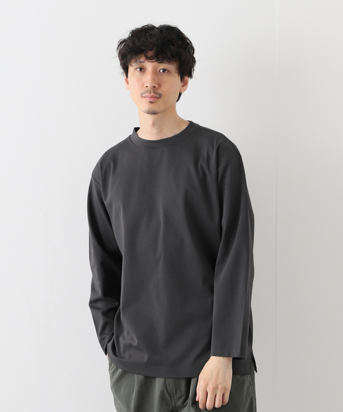 JOURNAL STANDARD relume（ジャーナルスタンダード　レリューム）の「40/- ポンチロングスリーブTシャツ（Tシャツ/カットソー・メンズ・ホワイト/ベージュ/ブラックミックス/コバルトブルー・MEDIUM/LARGE）」の20枚目の写真