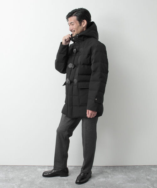 NOLLEY'S goodman（ノーリーズグッドマン）の「TCウェザー ダッフルダウンジャケット（ダウンジャケット/コート・メンズ・ブラック/グレー・S/M/L/XL）」の4枚目の写真