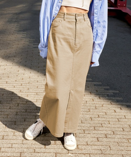 Auntie Rosa Holiday（アンティローザホリデー）の「ハイカウントスカート（スカート・レディース・ネイビー/ベージュ/カーキ/ブラック/ライトベージュ・マルチサイズ）」の4枚目の写真