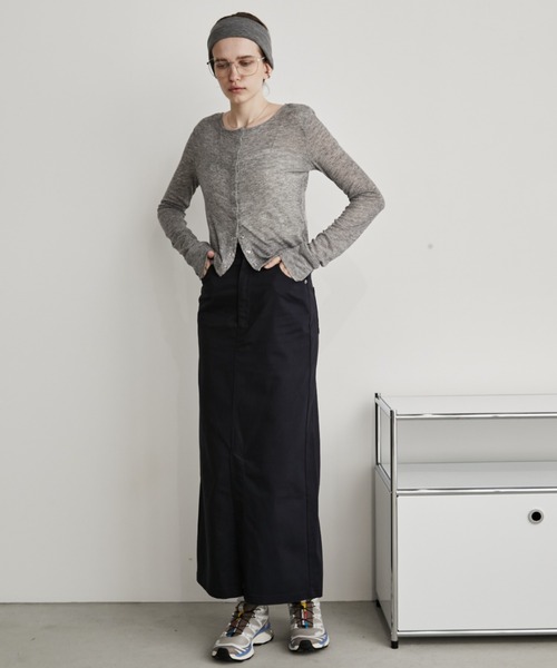 Auntie Rosa Holiday（アンティローザホリデー）の「ハイカウントスカート（スカート・レディース・ネイビー/ベージュ/カーキ/ブラック/ライトベージュ・マルチサイズ）」の14枚目の写真