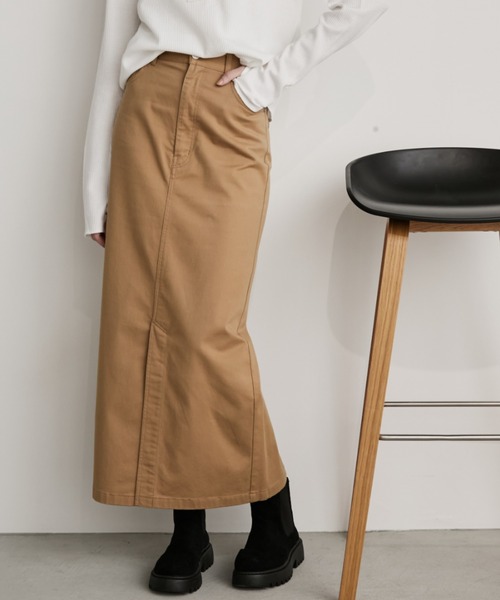 Auntie Rosa Holiday（アンティローザホリデー）の「ハイカウントスカート（スカート・レディース・ネイビー/ベージュ/カーキ/ブラック/ライトベージュ・マルチサイズ）」の18枚目の写真