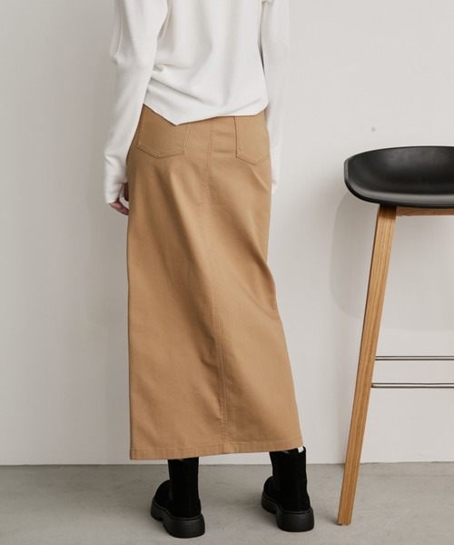 Auntie Rosa Holiday（アンティローザホリデー）の「ハイカウントスカート（スカート・レディース・ネイビー/ベージュ/カーキ/ブラック/ライトベージュ・マルチサイズ）」の20枚目の写真