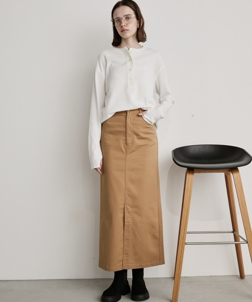 Auntie Rosa Holiday（アンティローザホリデー）の「ハイカウントスカート（スカート・レディース・ネイビー/ベージュ/カーキ/ブラック/ライトベージュ・マルチサイズ）」の21枚目の写真