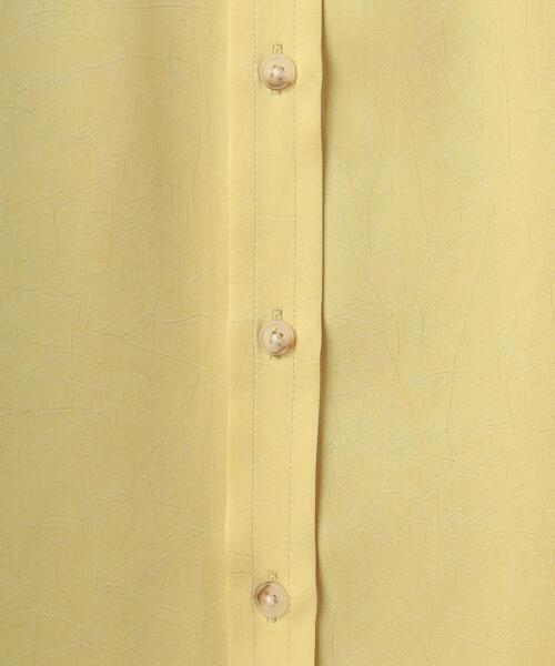 BEAUTY&YOUTH UNITED ARROWS（ビューティーアンドユースユナイテッドアローズ）の「ポリエステルサテン バンドカラー シャツ -ウォッシャブル-（シャツ/ブラウス・レディース・オフホワイト/イエロー/コバルトブルー・FREE）」の20枚目の写真