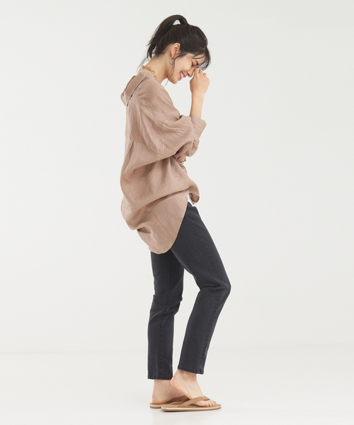 abahouse mavie（アバハウスマヴィ）の「【感嘆パンツ】スリムテーパードデニム（デニムパンツ・レディース・ネイビー/ブラック/ブルー・38/34/32/36/40）」の11枚目の写真