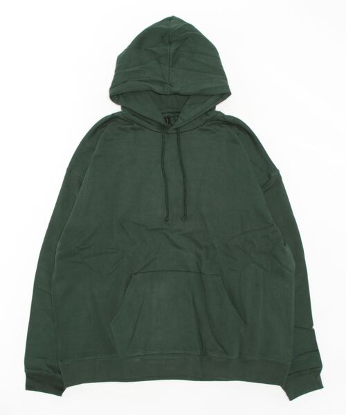 INASTUDIOS ZOO(イーナストゥディオスズー)の「「INASTUDIOS SELECT」ルーズフィット 裏毛プルパーカー(パーカー・メンズ・グリーン/アッシュ/オフホワイト/ブラック/ネイビー/杢グレー・LARGE/X-LARGE/MEDIUM)」の8枚目の写真