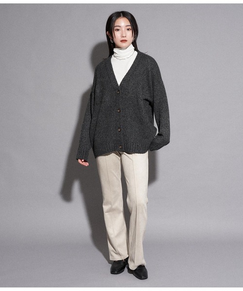 ANAP（アナップ）の「ミックスヤーンカーディガン（カーディガン/ボレロ・レディース・グリーン/ブラウン/ブラック・FREE）」の4枚目の写真