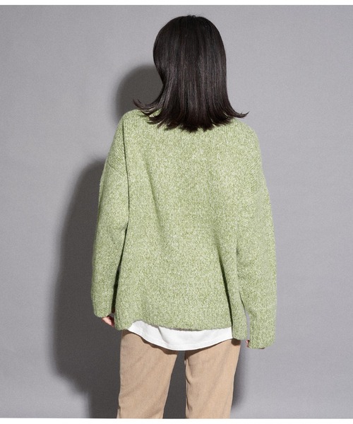 ANAP（アナップ）の「ミックスヤーンカーディガン（カーディガン/ボレロ・レディース・グリーン/ブラウン/ブラック・FREE）」の8枚目の写真