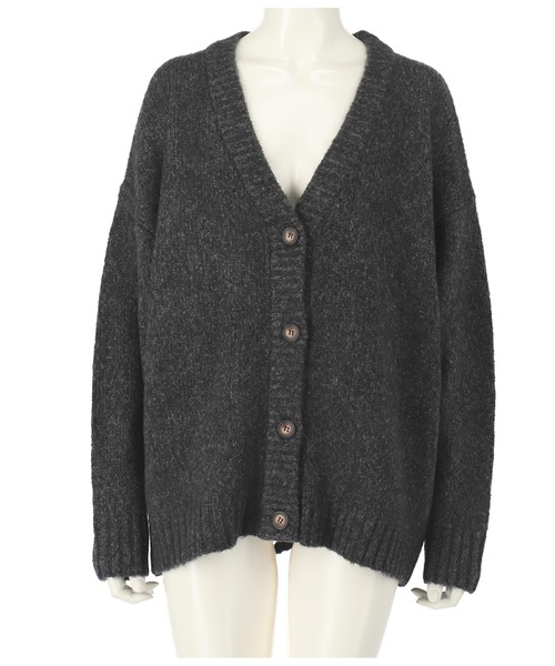 ANAP（アナップ）の「ミックスヤーンカーディガン（カーディガン/ボレロ・レディース・グリーン/ブラウン/ブラック・FREE）」の9枚目の写真