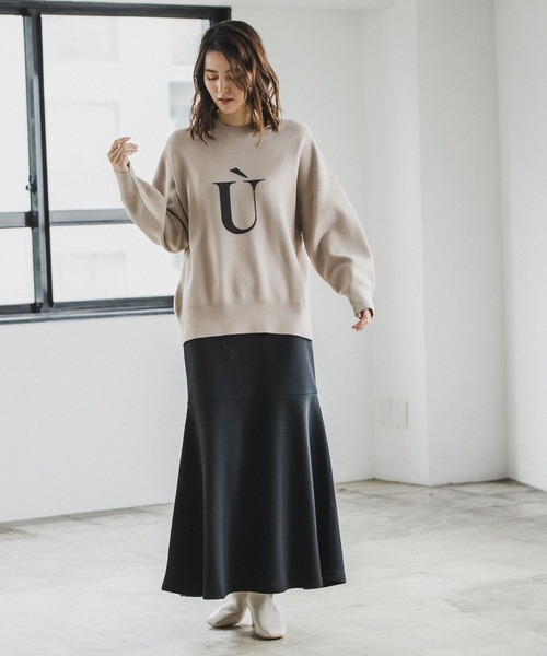 LEPSIM（レプシィム）の「ロゴニットプルオーバー　170817（ニット/セーター・レディース・グレイッシュベージュ/チャコールグレー/ピンク・FREE）」の13枚目の写真