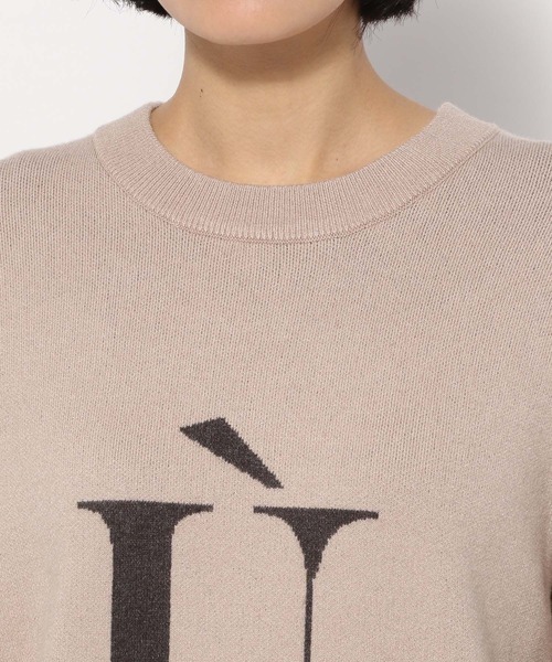 LEPSIM（レプシィム）の「ロゴニットプルオーバー　170817（ニット/セーター・レディース・グレイッシュベージュ/チャコールグレー/ピンク・FREE）」の21枚目の写真