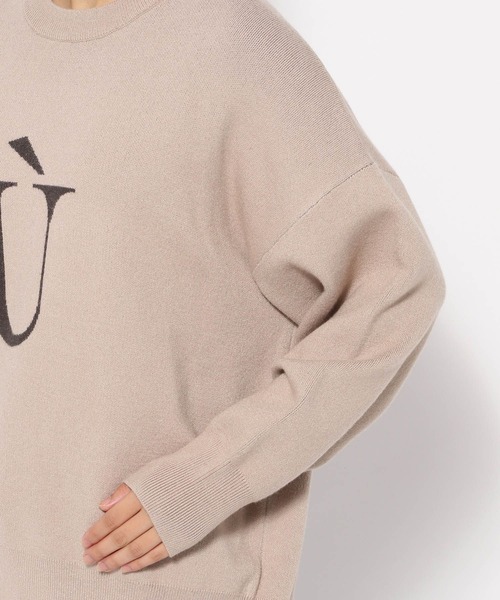 LEPSIM（レプシィム）の「ロゴニットプルオーバー　170817（ニット/セーター・レディース・グレイッシュベージュ/チャコールグレー/ピンク・FREE）」の12枚目の写真