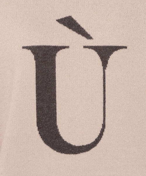 LEPSIM（レプシィム）の「ロゴニットプルオーバー　170817（ニット/セーター・レディース・グレイッシュベージュ/チャコールグレー/ピンク・FREE）」の6枚目の写真