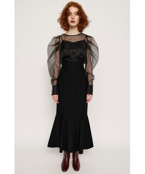 SLY（スライ）の「MERMAID LONG SKIRT マーメイド ロングスカート（スカート・レディース・マルチ/ブラック・0/1/2）」の3枚目の写真