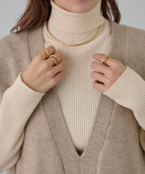 COLONY 2139（コロニートゥーワンスリーナイン）の「フープネックレス（ネックレス・レディース・ゴールド/シルバー・FREE）」の8枚目の写真