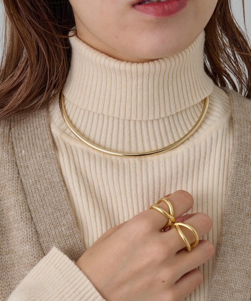 COLONY 2139（コロニートゥーワンスリーナイン）の「フープネックレス（ネックレス・レディース・ゴールド/シルバー・FREE）」の6枚目の写真