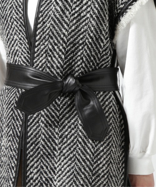 RehersalL（リハーズオール）の「rehersall/リハーズオール/ツイードジレ（その他アウター・レディース・ブラック・F）」の7枚目の写真