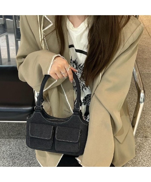 Burner(バーナー)の「【OKUOKU 0909】2ポケット ハンドバッグ oku-bag-679599082973-22(ハンドバッグ・レディース・A・FREE)」の2枚目の写真