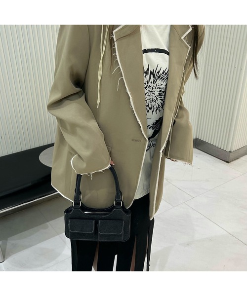 Burner(バーナー)の「【OKUOKU 0909】2ポケット ハンドバッグ oku-bag-679599082973-22(ハンドバッグ・レディース・A・FREE)」の4枚目の写真