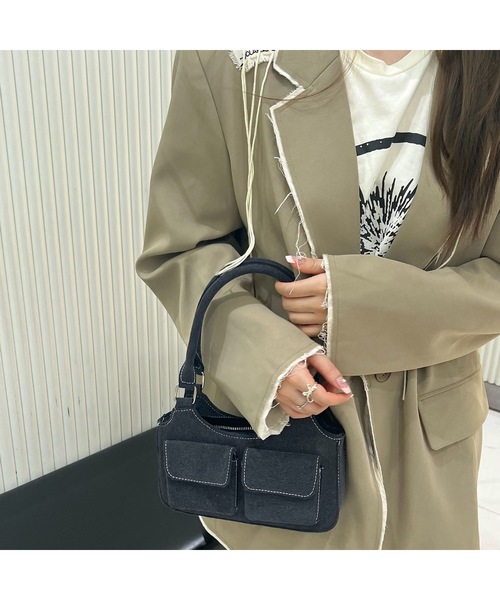 Burner(バーナー)の「【OKUOKU 0909】2ポケット ハンドバッグ oku-bag-679599082973-22(ハンドバッグ・レディース・A・FREE)」の5枚目の写真
