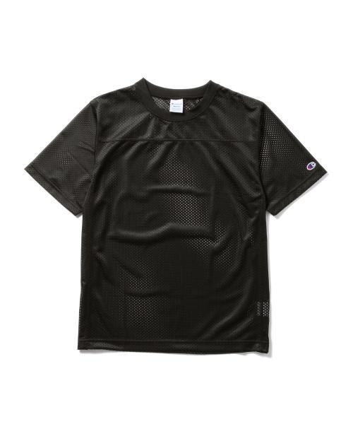 Champion（チャンピオン）の「CHAMPION×BEAMS / 別注 ナイロンメッシュTシャツ （Tシャツ/カットソー・メンズ・ホワイト/ブラック/ネイビー・SMALL/LARGE/MEDIUM）」の2枚目の写真