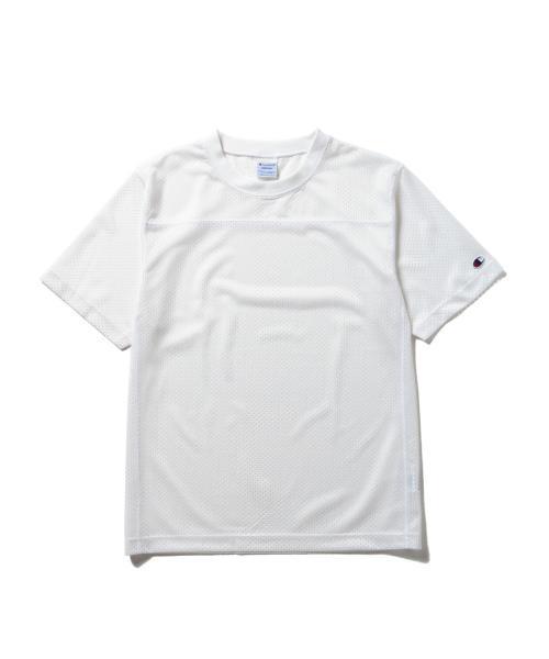 Champion（チャンピオン）の「CHAMPION×BEAMS / 別注 ナイロンメッシュTシャツ （Tシャツ/カットソー・メンズ・ホワイト/ブラック/ネイビー・SMALL/LARGE/MEDIUM）」の8枚目の写真