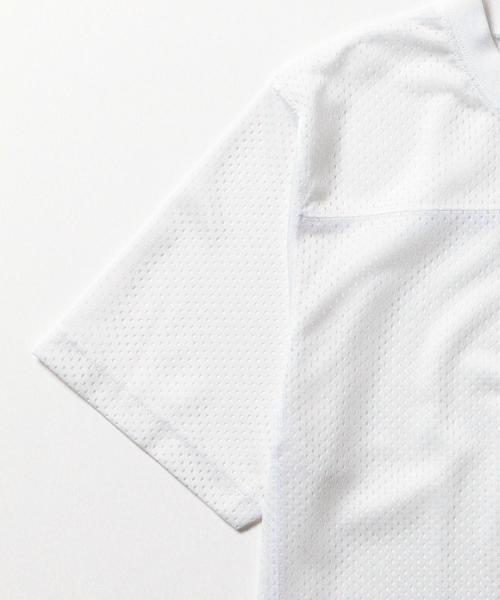 Champion（チャンピオン）の「CHAMPION×BEAMS / 別注 ナイロンメッシュTシャツ （Tシャツ/カットソー・メンズ・ホワイト/ブラック/ネイビー・SMALL/LARGE/MEDIUM）」の10枚目の写真