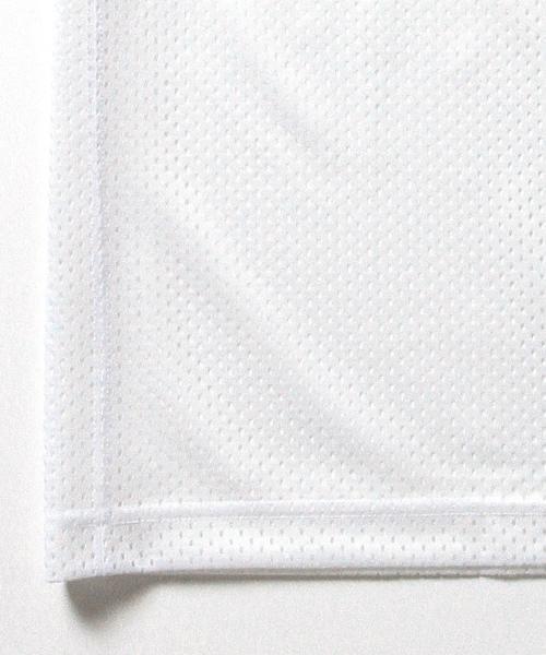 Champion（チャンピオン）の「CHAMPION×BEAMS / 別注 ナイロンメッシュTシャツ （Tシャツ/カットソー・メンズ・ホワイト/ブラック/ネイビー・SMALL/LARGE/MEDIUM）」の4枚目の写真