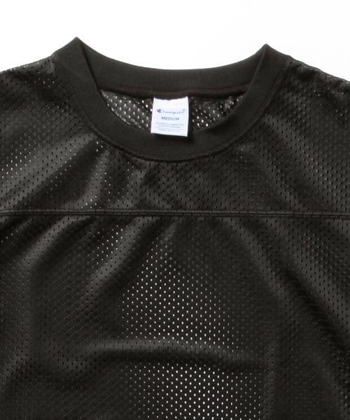 Champion（チャンピオン）の「CHAMPION×BEAMS / 別注 ナイロンメッシュTシャツ （Tシャツ/カットソー・メンズ・ホワイト/ブラック/ネイビー・SMALL/LARGE/MEDIUM）」の16枚目の写真