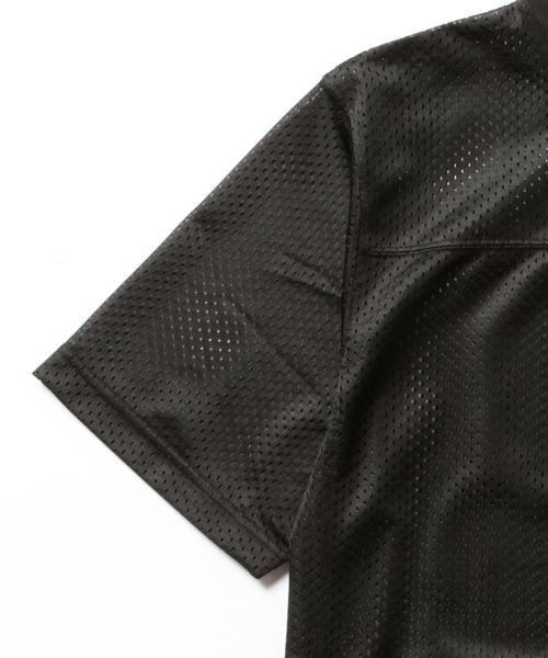 Champion（チャンピオン）の「CHAMPION×BEAMS / 別注 ナイロンメッシュTシャツ （Tシャツ/カットソー・メンズ・ホワイト/ブラック/ネイビー・SMALL/LARGE/MEDIUM）」の17枚目の写真