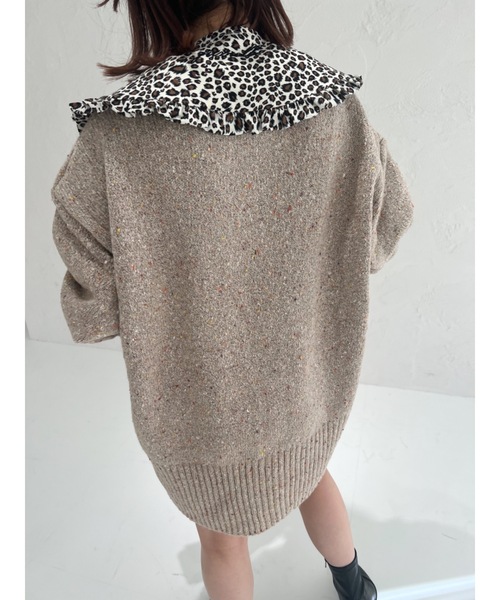 JUMELLE(ジュメロ)の「ネップニット(ニット/セーター・レディース・ベージュ/ネイビー・MEDIUM)」の21枚目の写真