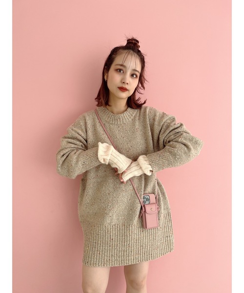 JUMELLE(ジュメロ)の「ネップニット(ニット/セーター・レディース・ベージュ/ネイビー・MEDIUM)」の11枚目の写真