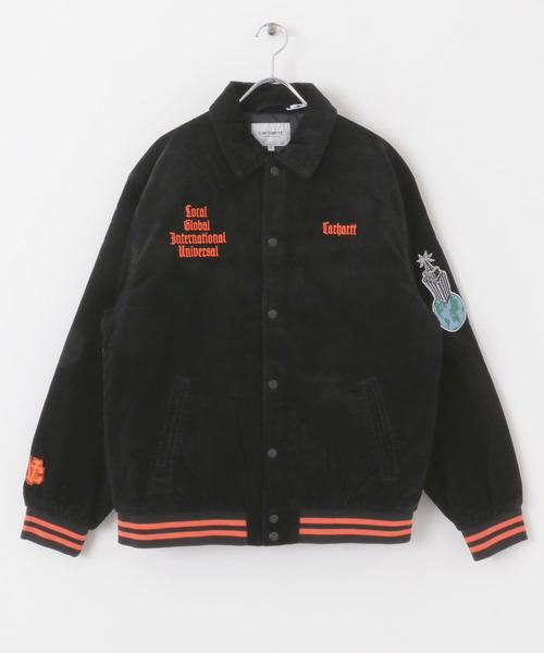 Carhartt（カーハート）の「CARHARTT　LETTERMAN JACKET（スタジャン・メンズ・ブラック/ネイビー・MEDIUM/LARGE）」の3枚目の写真