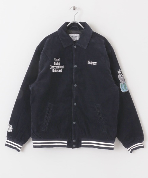 Carhartt（カーハート）の「CARHARTT　LETTERMAN JACKET（スタジャン・メンズ・ブラック/ネイビー・MEDIUM/LARGE）」の4枚目の写真