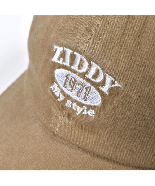 ZIDDY（ジディ）の「ZIDDY/アジャスター付きロゴ刺繍入りキャップ（キャップ・キッズ・グリーン/ベージュ・ONESIZE）」の4枚目の写真