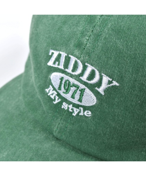 ZIDDY（ジディ）の「ZIDDY/アジャスター付きロゴ刺繍入りキャップ（キャップ・キッズ・グリーン/ベージュ・ONESIZE）」の8枚目の写真