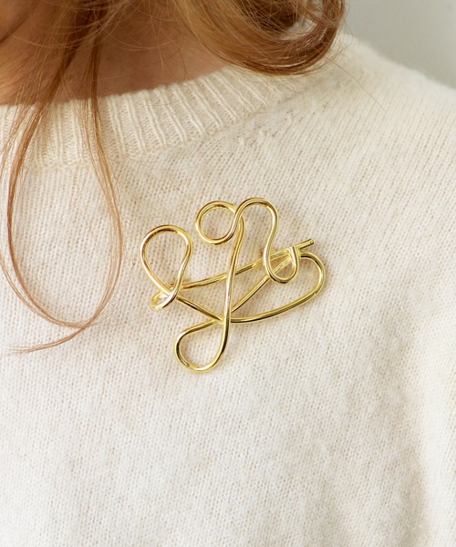 styiro（スタイロ）の「メタルモチーフブローチ（ブローチ/コサージュ・レディース・ゴールド/シルバー・FREE）」の7枚目の写真