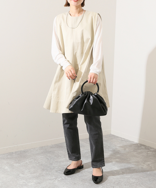 SLOBE IENA(スローブイエナ)の「【ADD CULUMN/アドカラム】 RIN-Mハンドバッグ(ハンドバッグ・レディース・ピンク/ブラック・FREE)」の3枚目の写真