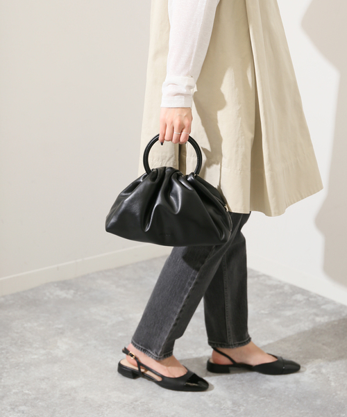 SLOBE IENA(スローブイエナ)の「【ADD CULUMN/アドカラム】 RIN-Mハンドバッグ(ハンドバッグ・レディース・ピンク/ブラック・FREE)」の7枚目の写真