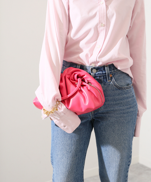 SLOBE IENA(スローブイエナ)の「【ADD CULUMN/アドカラム】 RIN-Mハンドバッグ(ハンドバッグ・レディース・ピンク/ブラック・FREE)」の17枚目の写真