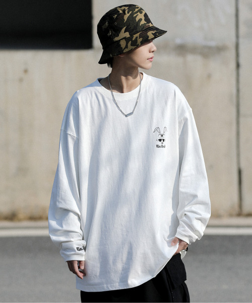 neos(ネオス)の「【neos -addictive design-】ビッグシルエット バックプリント スケート ヘビーウェイト クルーネック ロングスリーブ Tシャツ(Tシャツ/カットソー・メンズ・ブルー/ブラック/グリーン/ホワイト・LARGE/X-LARGE/MEDIUM)」の14枚目の写真