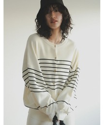 Re:EDIT | [2023S/S COLLECTION]金釦オーバーサイズニットカーディガン(カーディガン/ボレロ)